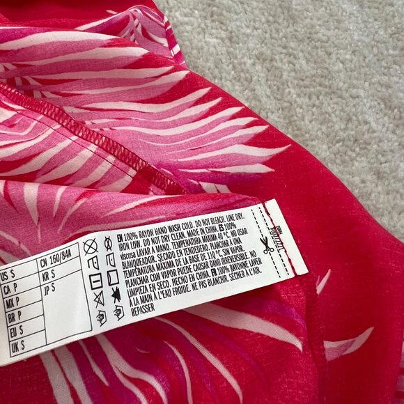 NWT Forever 21 Tropical Palm Print Swim Coverup S - Picture 9 of 9